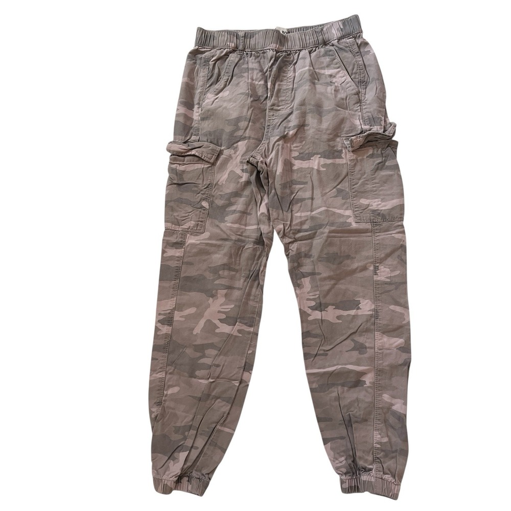 abercrombie kids Boy's Size 13/14 Gray Camo Jogger Pants Cargo Elastic‎ Waist